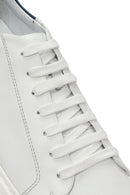 Men's White Lace-up Leather Sneaker | Derimod