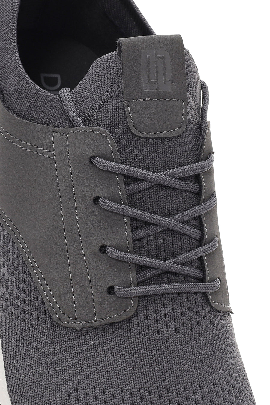 Erkek Gri Bağcıklı Kumaş Sneaker