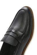Men's Black Leather Casual Loafer | Derimod