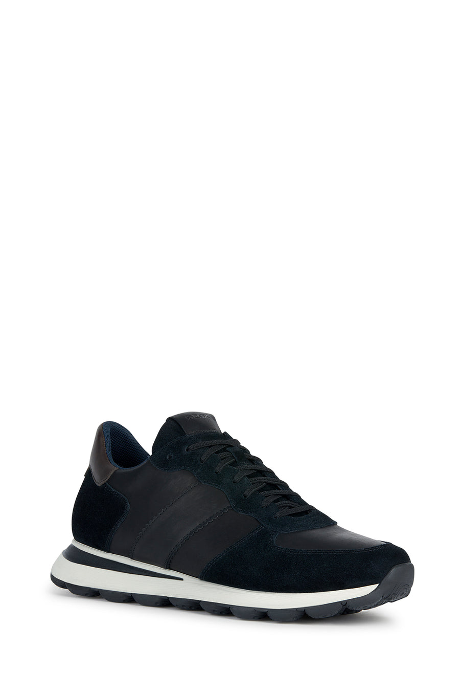 Geox Erkek Siyah Spherica VSeries Süet Deri Sneaker