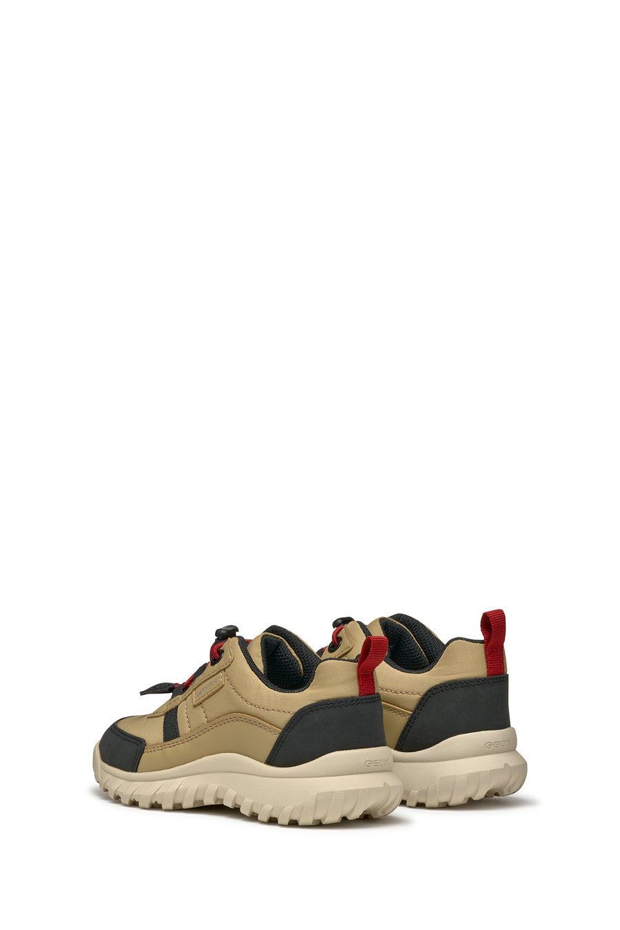 Geox Boy Beige Simbyos Abx Laced Waterproof Sneaker