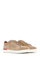 Men's Mink Suede Leather Sneaker | Derimod