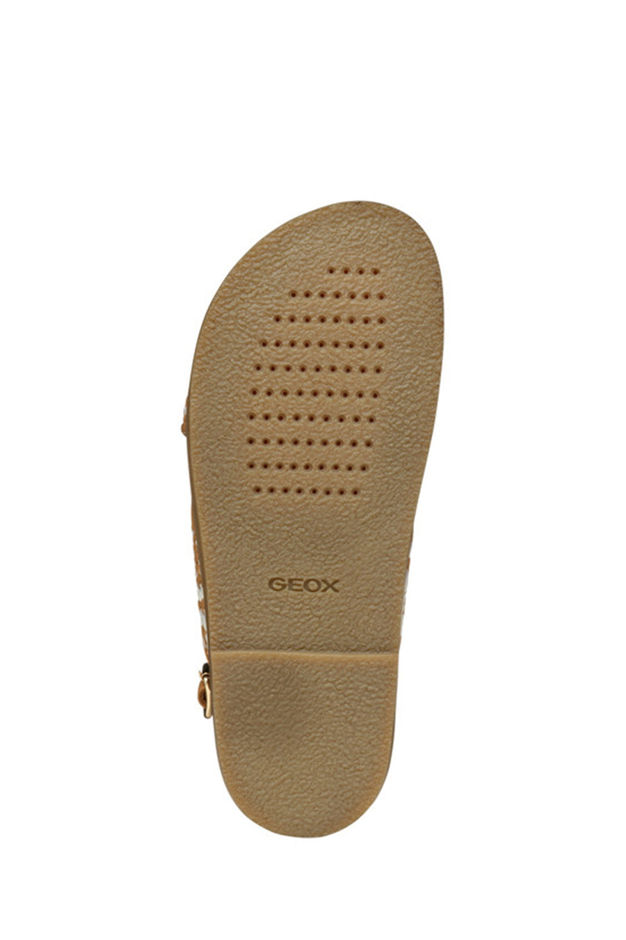 Geox Women Camel D Adelash E - Shi.Goat Lea Knitted Leather Sandals