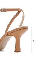 Women's Beige Heeled Sandals | Derimod