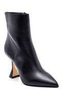 Women's Leather Goblet Heeled Boots | Derimod