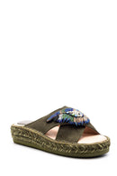 Women's Pearl Espadrille Slippers | Derimod