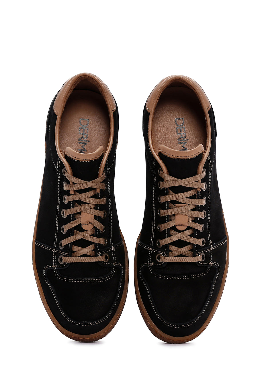 Men's Black Nubuck Leather Sneaker