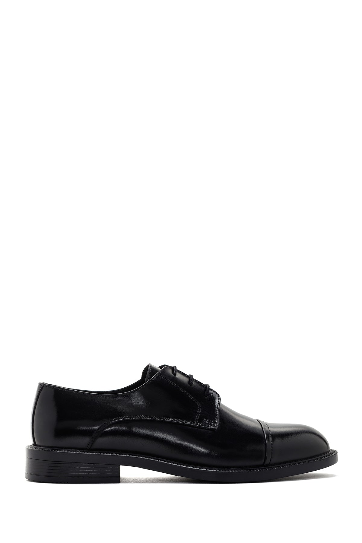 Men's Black Laced Leather Classic Shoes 24SFD678318 | Derimod