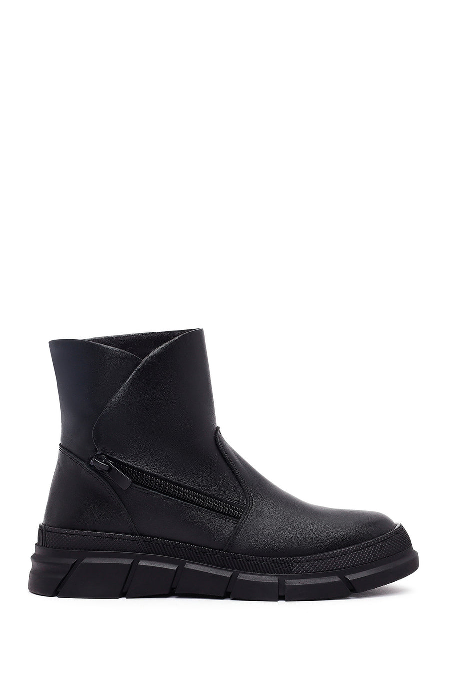Kadın Siyah Deri Comfort Bot 25WFD360518 | Derimod