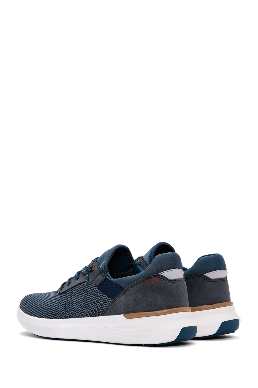 Derimod Zero Men's Navy Blue Lace-Up Thick Sole Fabric Sneaker