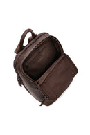 Men's Brown Leather Backpack | Derimod