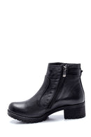 Women's Leather Zipper Boots | Derimod