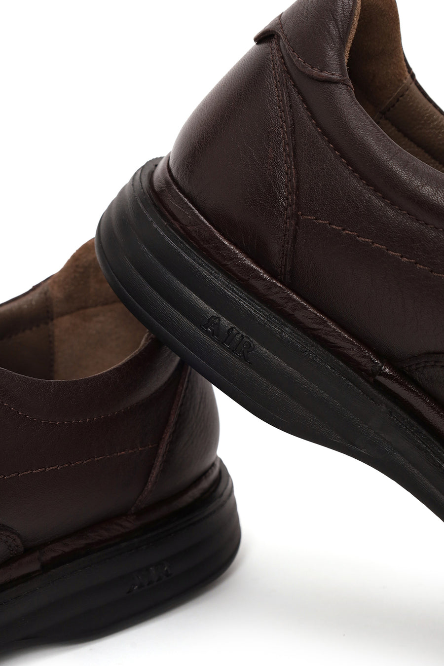 Male Brown Lace-up Leather Casual Shoes
