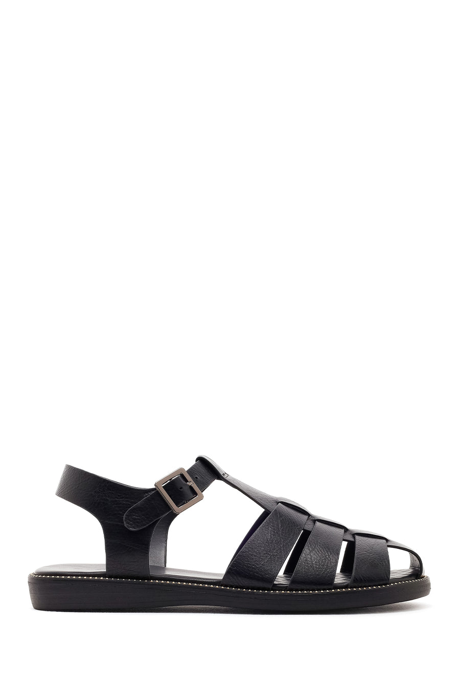 Women's Black Ankle Buckle Sandals 26SFE463518 | Derimod