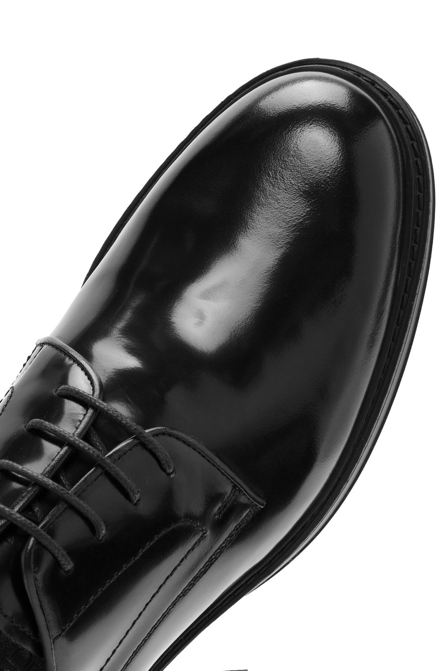 
Men's Black Lace-Up Leather Classic Shoes
