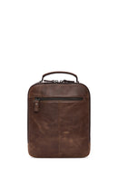 Men's Brown Leather Crossbody Bag | Derimod