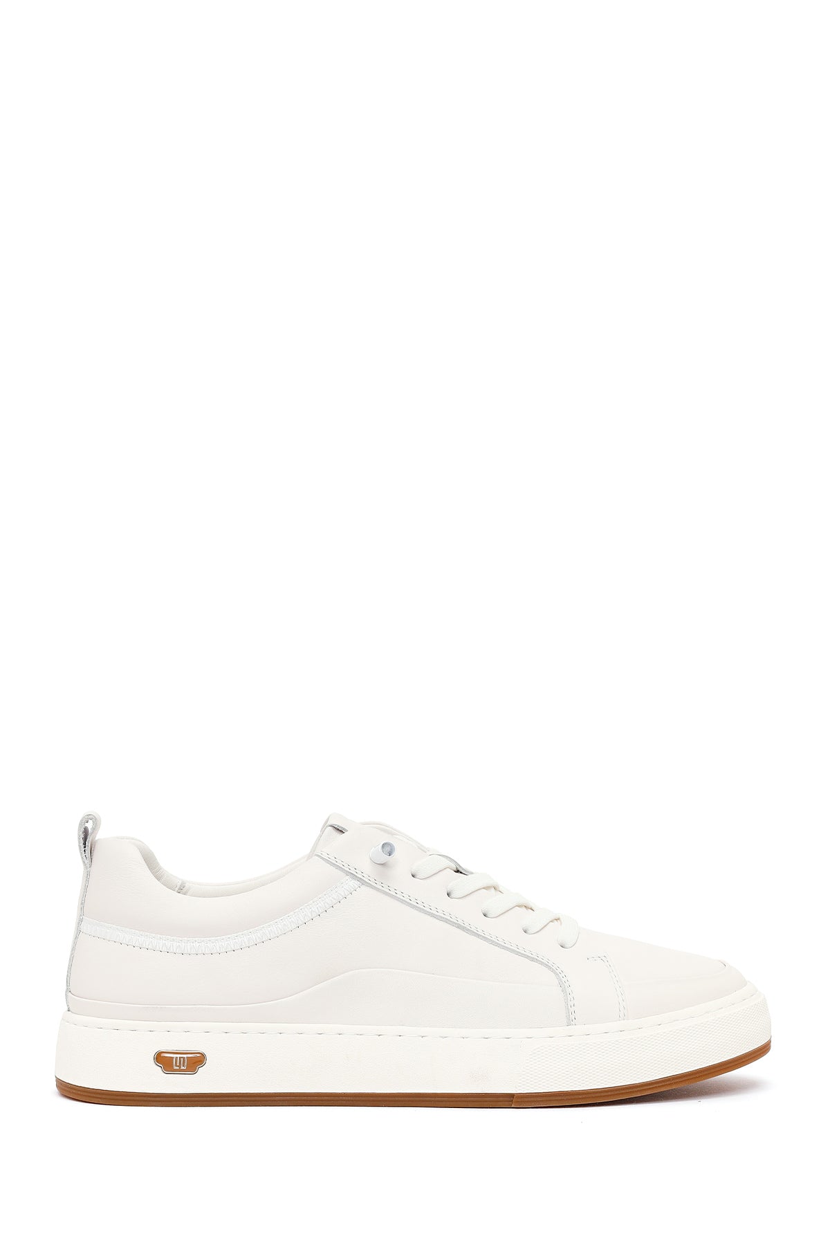 Erkek Beyaz Bağcıklı Deri Sneaker WM680050DV | Derimod