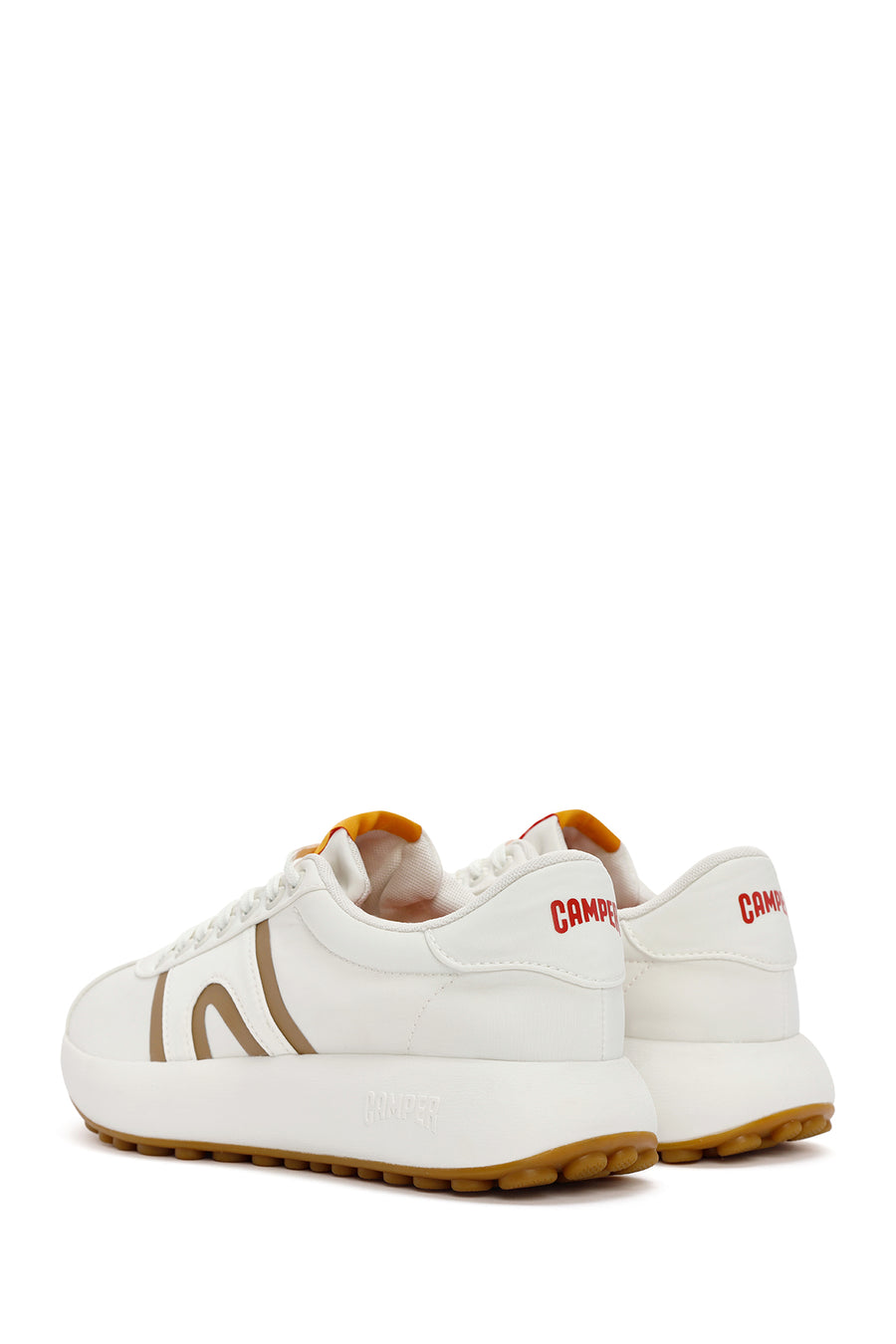 Camper Men's White Pelotas Athens Lace-Up Fabric Sneakers
