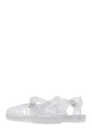 Women's White Transparent Jelly Flat Sandals | Derimod