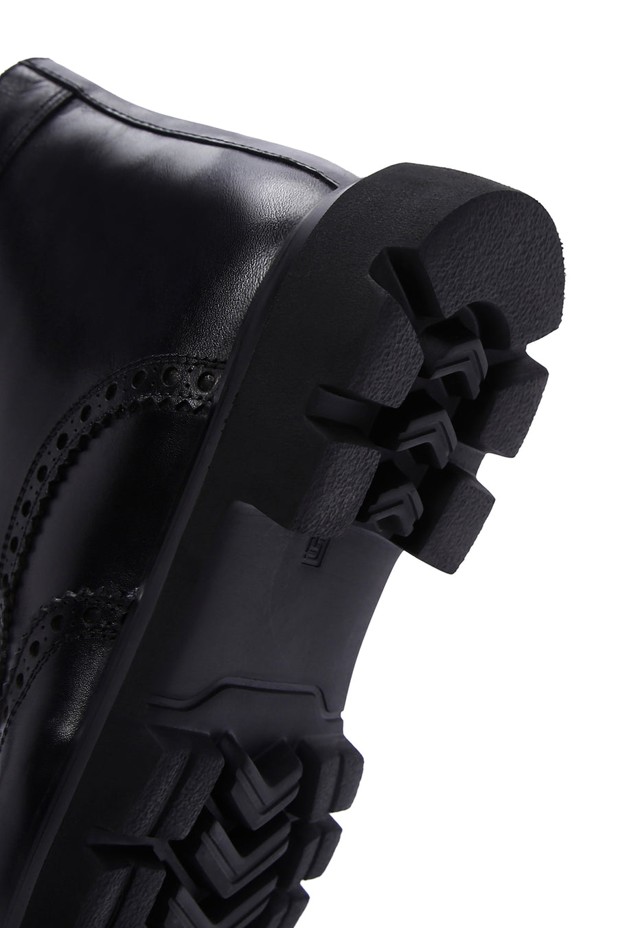 Men's Black Leather Zippered Boots