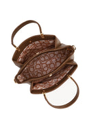 Woman Brown Long-Strap Charmed Shoulder Bag | Derimod
