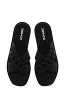 Kadın Siyah Düz Terlik | Derimod