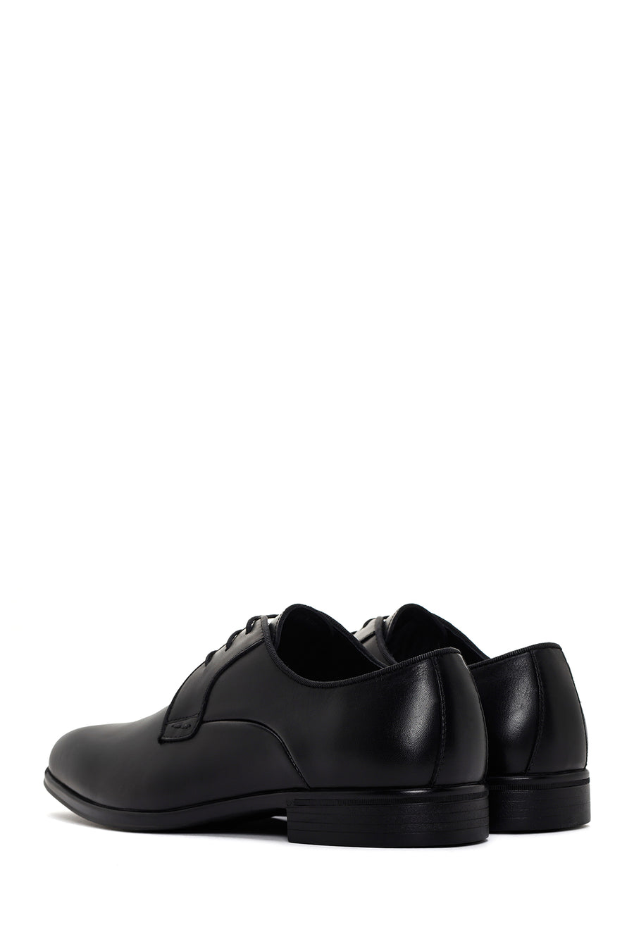 Men's Black Laced Leather Classic Shoes