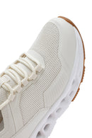 Derimod Zero Women's Cream Laced Fabric Sneakers | Derimod