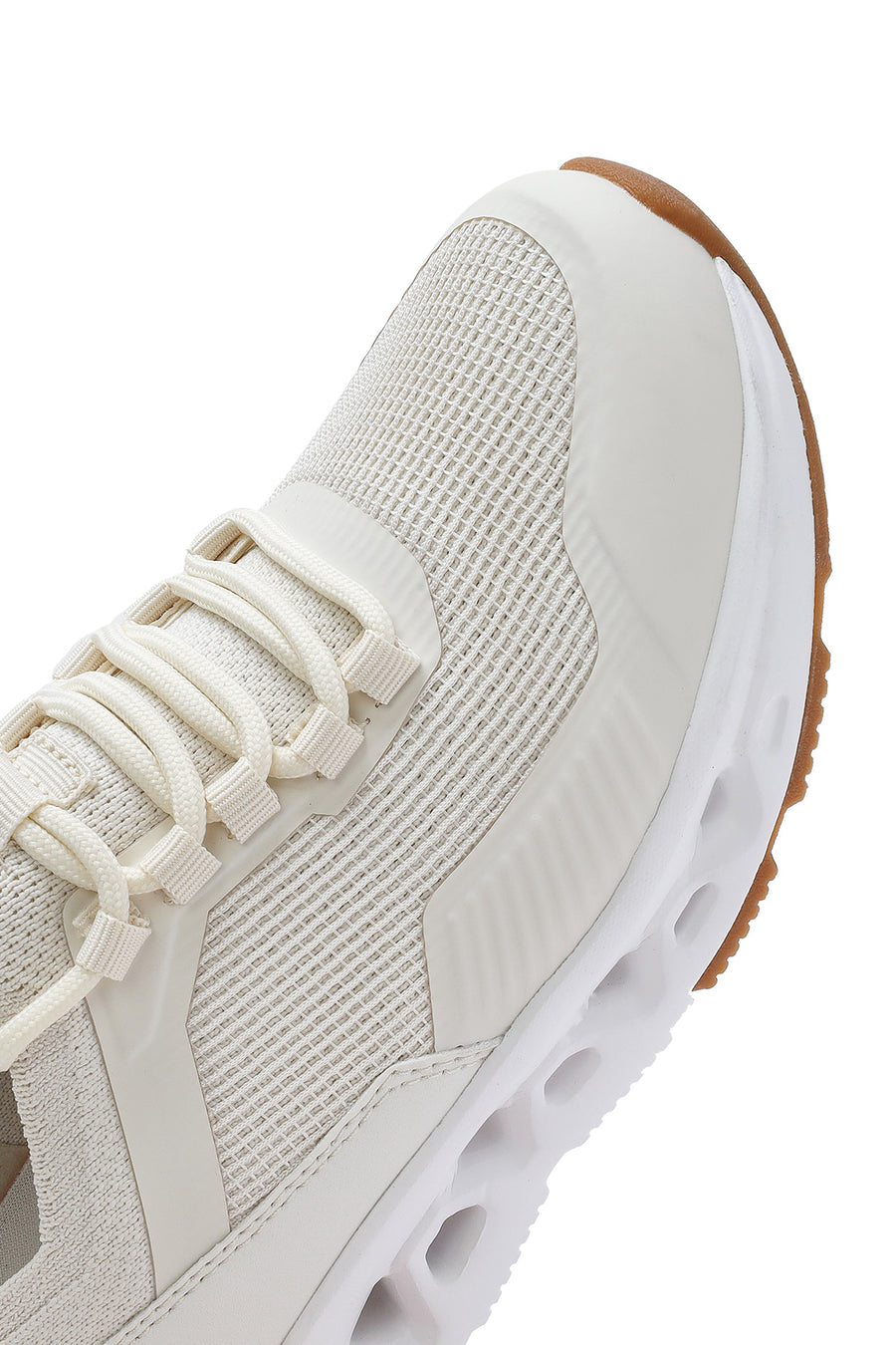 Derimod Zero Women's Cream Laced Fabric Sneakers