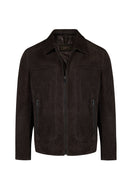 Pedri Male Brown Suede Leather Jacket | Derimod