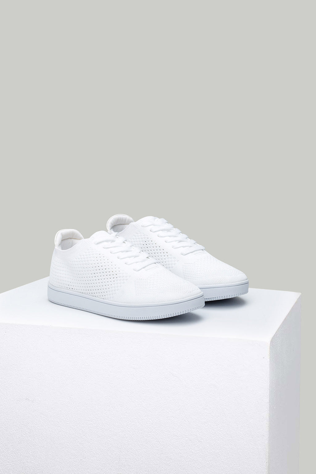 Beyaz Kumaş Kadın Sneaker
