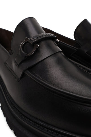 Erkek Siyah Deri Casual Loafer
