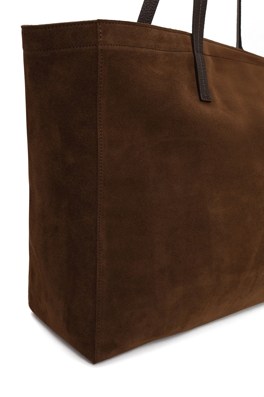 Woman Brown Suede Shoulder Bag