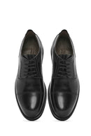 Men's Black Laced Leather Classic Shoes | Derimod