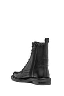 Geox Women's Black Serilda Lace-Up Leather Boots | Derimod