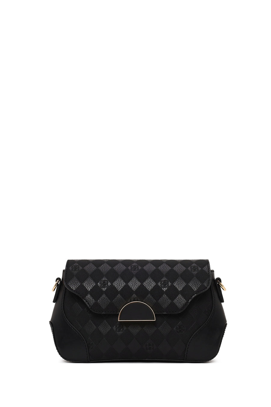 Woman Black Printed Shoulder Bag