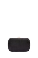 Women's Black Long Chain Strap Stone Mini Clutch Bag | Derimod