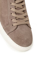 Male Beige Lace-Up Thick-Soled Suede Leather Sneakers | Derimod