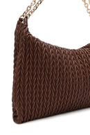 Women's Brown Chain Strap Printed Shoulder Bag | Derimod