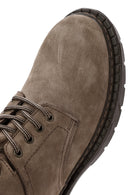 Men's Mink Lace-Up Nubuck Leather Casual Boots | Derimod