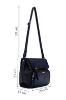 Women's Navy Blue Long Strap Crossbody Bag | Derimod