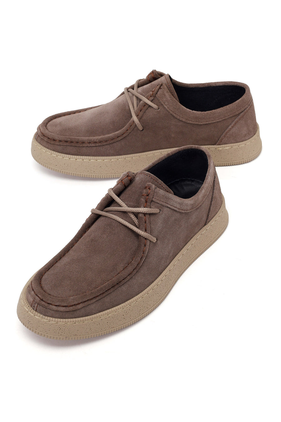 Male Mink Lace-Up Suede Casual Shoes