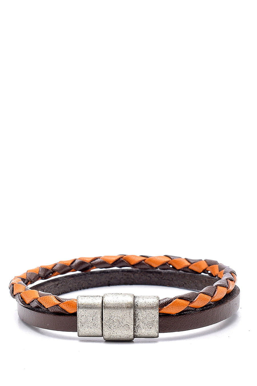Men's Brown Leather Bracelet 000A2D100218 | Derimod