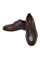 Men's Brown Laced Leather Classic Shoes | Derimod