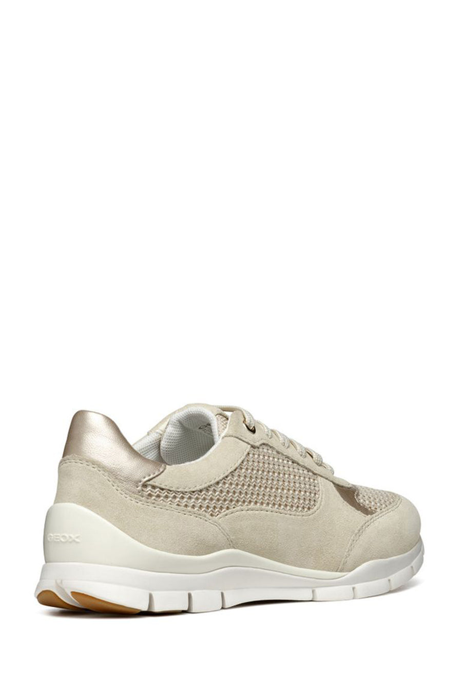Geox Kadın Bej Sukie Bağcıklı Süet Deri Sneaker
