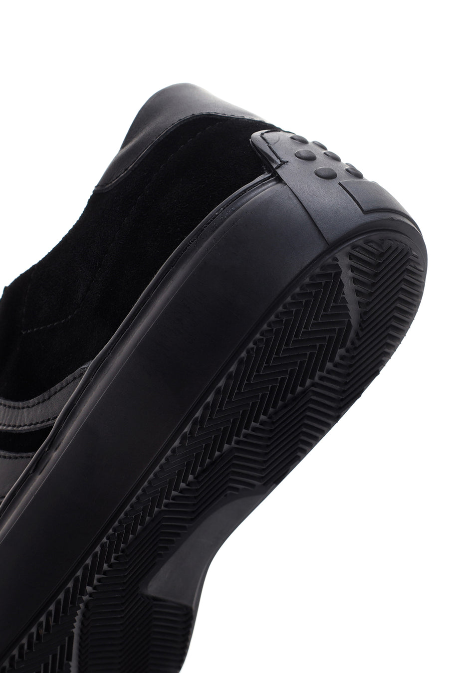 Men's Black Suede Leather Sneaker