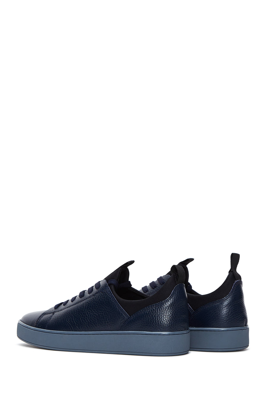 Men's Navy Blue Leather Sneaker