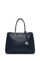 Women's Navy Blue Long Strap Classic Handbag | Derimod