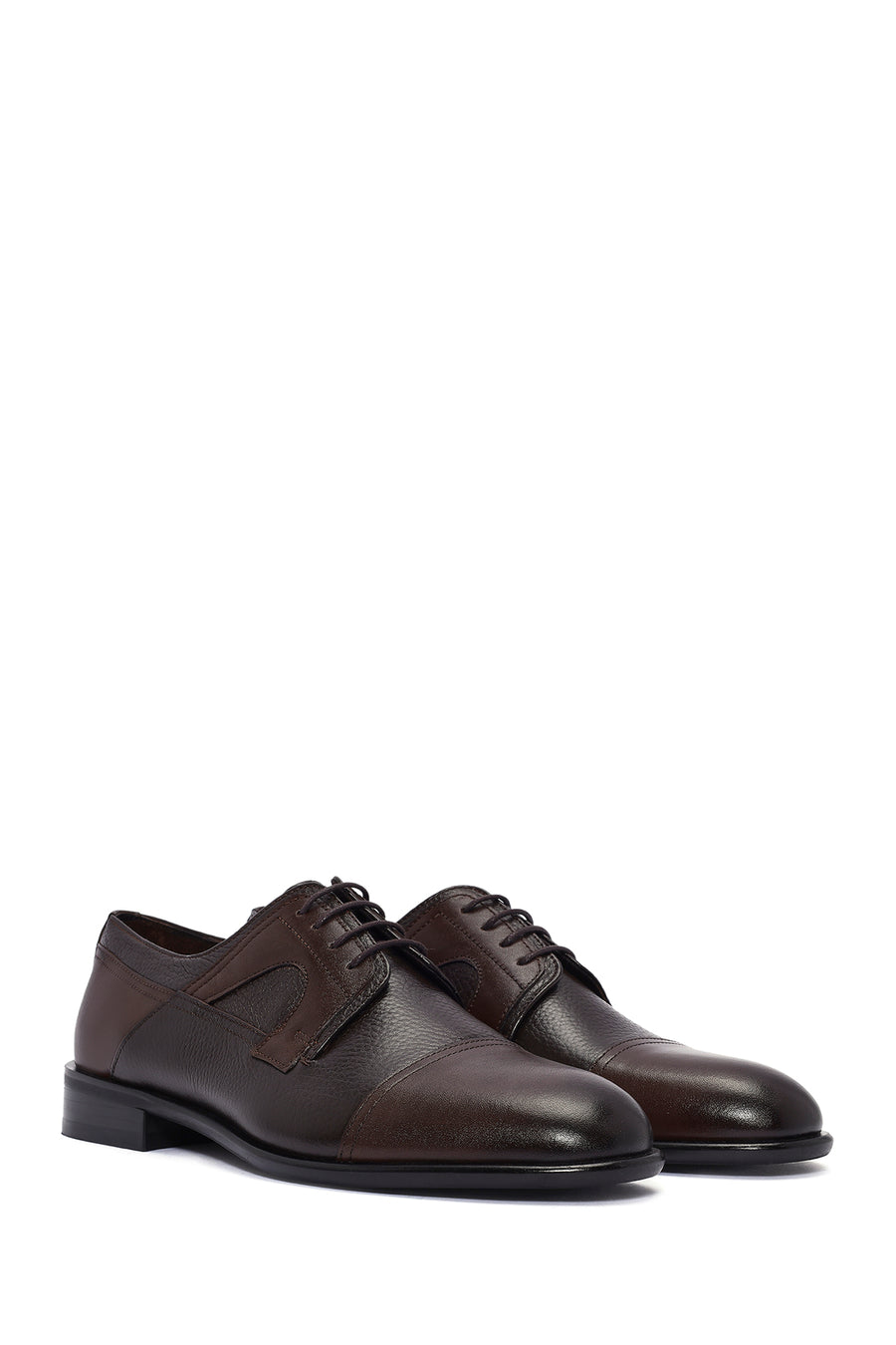 Men's Brown Laced Leather Classic Shoes