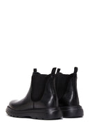 Men's Black Leather Casual Boots | Derimod